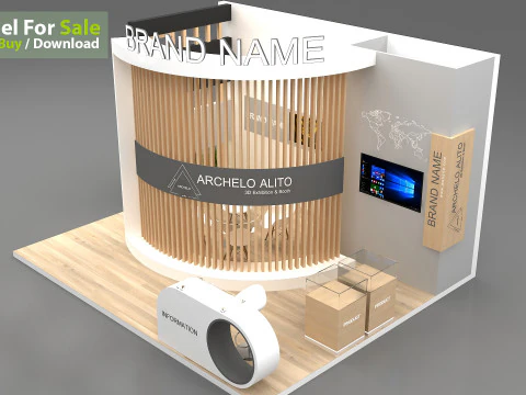 3d booth 3D Model