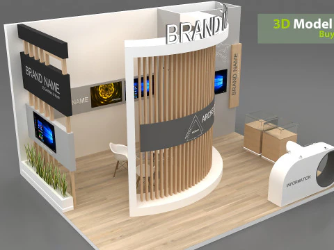 3d booth 3D Model