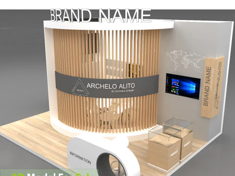 3d booth 3D Model