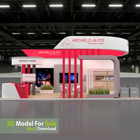 Exhibition 3D 3D Model .c4d .max .obj .3ds .fbx .stl .blend 