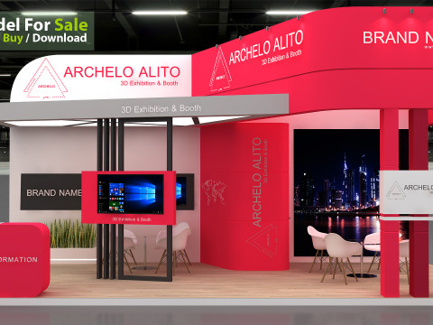 3d exhibition Model 3D