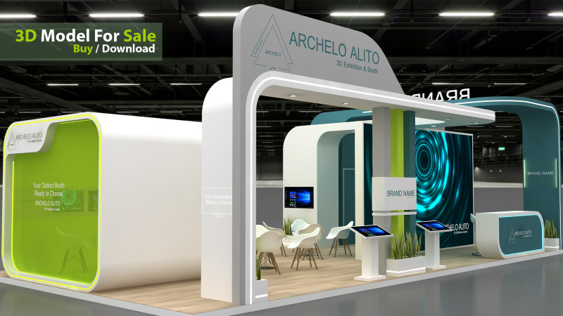 3d exhibition 3D Model .c4d .max .obj .3ds .fbx .stl .blend 