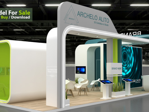 3d exhibition Model 3D