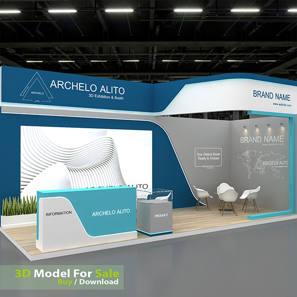 3d exhibition 3D Model .c4d .max .obj .3ds .fbx .stl .blend 