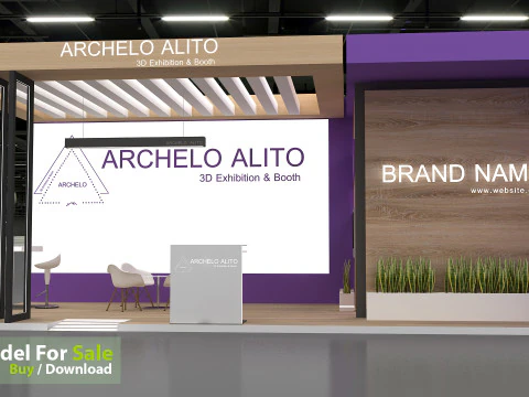 Booth 3D Model