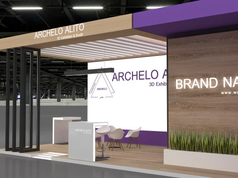 Booth 3D Model