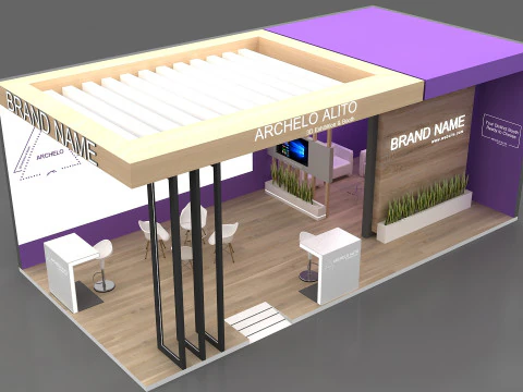 Booth 3D Model