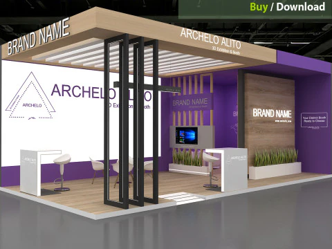 Booth 3D Model