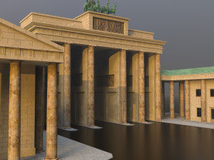 Brandenburg Gate in Berlin 3D Model