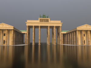 Brandenburg Gate in Berlin 3D Model