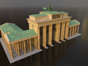 Brandenburg Gate in Berlin 3D Model