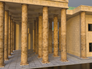 Brandenburg Gate in Berlin 3D Model