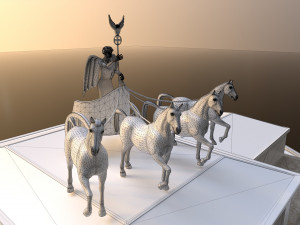 Brandenburg Gate in Berlin 3D Model