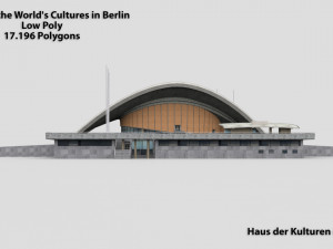 house of the worlds cultures in berlin Modelo 3D