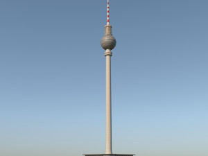 berlin tv tower fernsehturm pbr 3D Модель