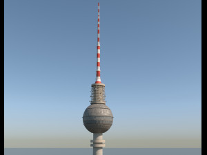 berlin tv tower fernsehturm pbr 3D Модель