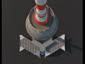 berlin tv tower fernsehturm pbr 3D Модель