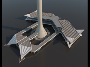berlin tv tower fernsehturm pbr 3D Модель