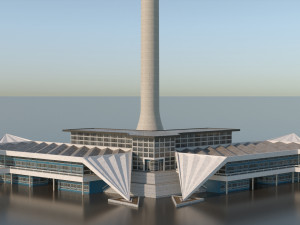 berlin tv tower fernsehturm pbr 3D Модель