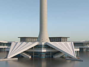 berlin tv tower fernsehturm pbr 3D Модель