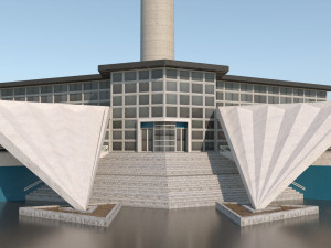 berlin tv tower fernsehturm pbr 3D Модель