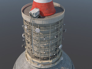 berlin tv tower fernsehturm pbr 3D Модель
