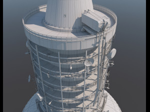 berlin tv tower fernsehturm pbr 3D Модель