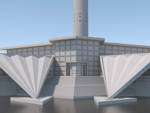 berlin tv tower fernsehturm pbr 3D Модель