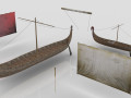 Viking Drakkars 3D Model