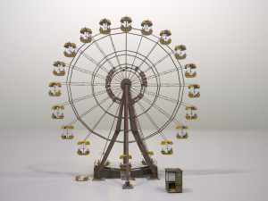 abandoned pripyat ferris wheel 3D Модель