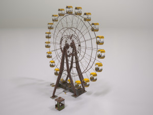 abandoned pripyat ferris wheel 3D Модель