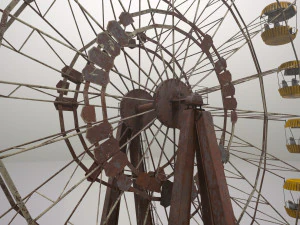 abandoned pripyat ferris wheel 3D Model