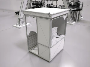 abandoned pripyat ferris wheel 3D Model