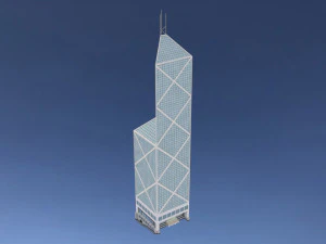 bank of china tower in hong kong 3D Model