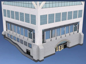 bank of china tower in hong kong 3D Model