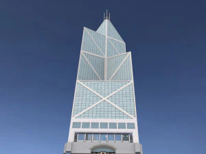 bank of china tower in hong kong 3D Model