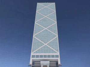 bank of china tower in hong kong 3D Model