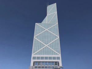 bank of china tower in hong kong 3D Model
