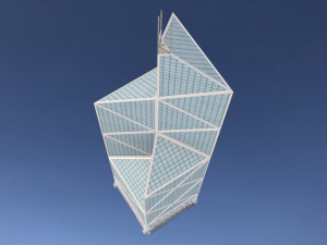 bank of china tower in hong kong 3D Модель