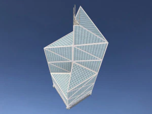 bank of china tower in hong kong 3D Model