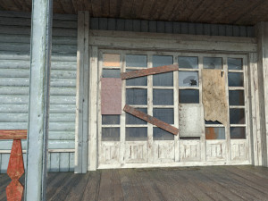 old abandoned wooden mansion 3D 模型