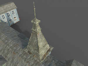 old abandoned wooden mansion 3D 模型