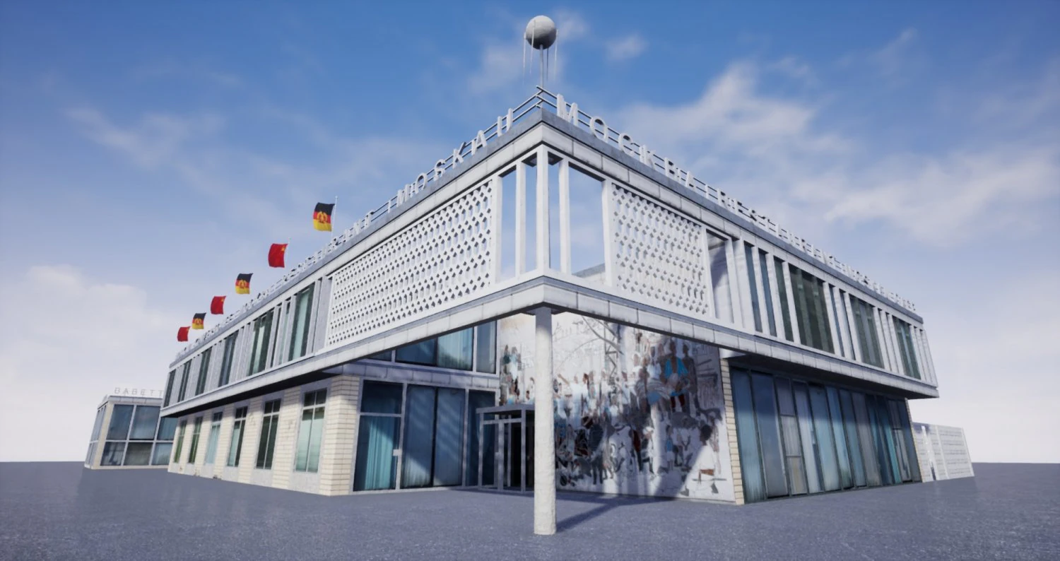 east berlin cafe restaurant moskau 3D Model .c4d .max .obj .3ds .fbx .stl .blend