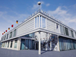 Berlim Oriental caf&eacute; restaurante moskau Modelo 3D