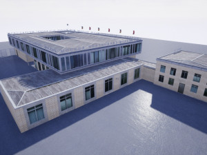 east berlin cafe restaurant moskau Modello 3D