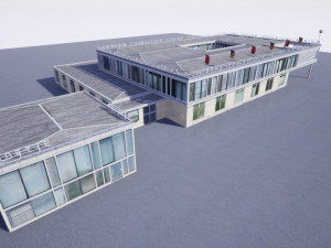 east berlin cafe restaurant moskau Modello 3D