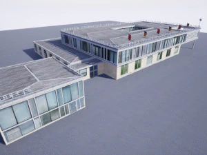 east berlin cafe restaurant moskau 3D Model