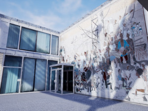 east berlin cafe restaurant moskau Modello 3D