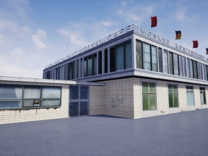 east berlin cafe restaurant moskau Modello 3D