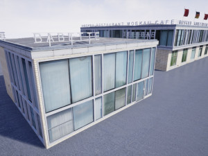 east berlin cafe restaurant moskau Modello 3D